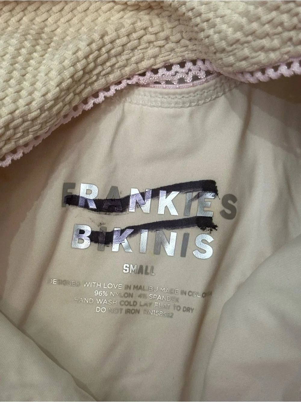 New! Frankies Bikinis Julianne Waffle Cheeky One Piece Swimsuit 38749